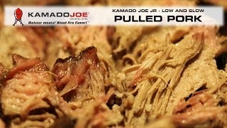 Boston Butt  Pulled Pork on the Kamado Joe Jr [upl. by Ahsieym861]