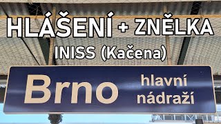 Hlášení  Brno hlavní nádraží INISS [upl. by Lotty]