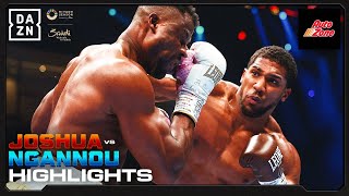 KNOCKOUT CHAOS  Anthony Joshua vs Francis Ngannou Fight Highlights [upl. by Reyaht]