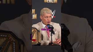 CODY RHODES THOUGHTS ON GERMAN CROWD [upl. by Etnoed]