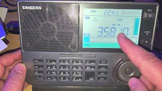 Sangean ATS909X2 Tuning tips 3000  4000 kHz Shortwave including 80 meters amateur radio band [upl. by Alikahs]