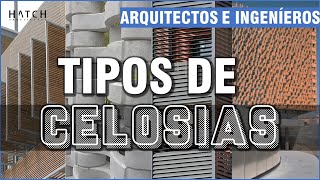 🏢 Tipos de celosias Metálicas madera concreto resina [upl. by Marigolda819]