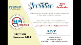 TEAM UNIVERSITY 11th Graduation [upl. by Vandyke400]