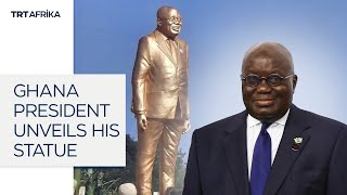 Ghana President Unveils His Statues [upl. by Guy]