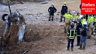 Spanish Authorities Conduct Recovery And Rescue Operations In After Extreme Flooding In Valencia [upl. by Helbonnah24]