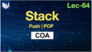 stack introduction  PUSH POP [upl. by Rehpatsirhc]