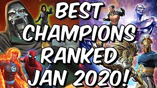 Best Champions Ranked January 2020  Seatins Tier List  Marvel Contest of Champions [upl. by Ahsirk]