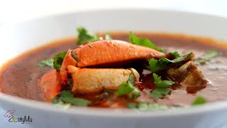 Crab Soup  Bouillon de Crabe  How to prepare Crab Soup [upl. by Yodlem]