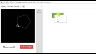 Blockly Games  Solution Turtle 2 [upl. by Okimat]