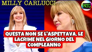 Milly Carlucci in lacrime la sorpresa che l’ha sconvolta nel giorno dei suoi 70 anni [upl. by Aicirtap]