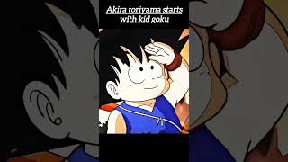 Akira toriyama starts with kid goku viralvideo shorts goku [upl. by Reema]