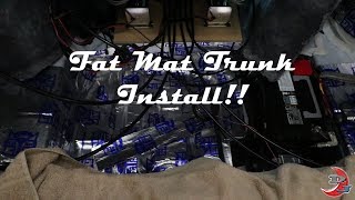 Fat Mat  Sound Deadening Install 2017 Dodge Charger ScatPack Trunk [upl. by Atonsah702]