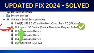 ✅UPDATED 2024 Fix Unknown USB Device Device Descriptor Request Failed Windows 1110 [upl. by Robbins217]