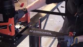 E8 Speed Saw  New Stronger Electric Saw for HighEfficiency Log Sawing  LOGOSOL [upl. by Poland]