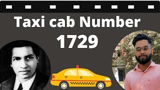 Taxi Cab Number 1729  Ramanujan Number  Ramanujan Hardy No  Maths By Diggu Bhaiya [upl. by Yraeht]