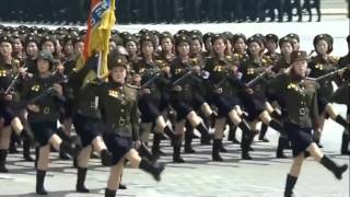 I put some Bee Gees music over North Korean marching [upl. by Olim220]