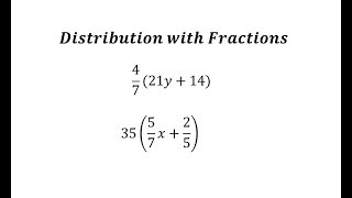 Distribution with Fractions  Simplify Perfectly [upl. by Vadnee]