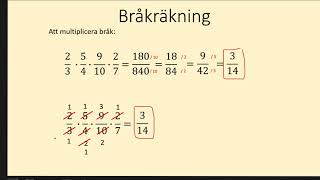 Multiplicera med bråk [upl. by Udela]