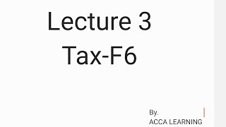 Employment income  Tax rate  Tax F6  UK tax system  Benefits and contributions rates  ACCA [upl. by Eentihw]