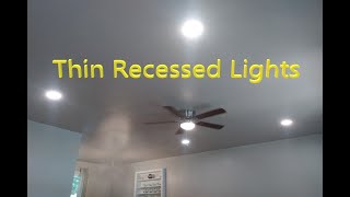 How to Install LED Recessed Lighting  Ultra Thin Lights  Show Me Construction [upl. by Rafael]