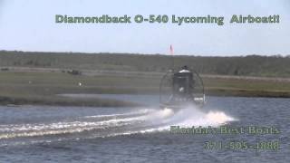 Diamondback O540 SV 260hp Lycoming Aircraft Motor Airboat [upl. by Mapel]