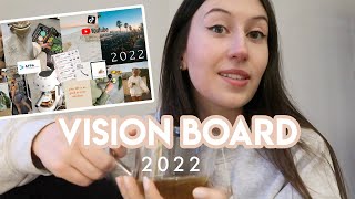 Comment faire un VISION BOARD  Mes objectifs 2022  retour sur 2021 💗✨ [upl. by Muller]