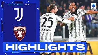 JuventusTorino 42  Juve win dramatic derby goalfest  Goals amp Highlights  Serie A 202223 [upl. by Trinia360]