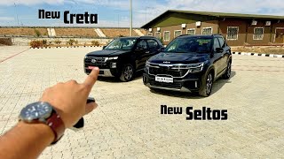 New Kia Seltos vs Hyundai Creta 2024 Comparison  Gagan Choudhary [upl. by Lohrman]