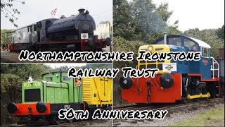 Northamptonshire Ironstone Railway Trust 50th Anniversary event 29092024 featuring 4 locos [upl. by Adnoryt436]