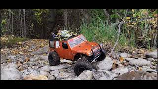 crazy trail run with 2 trx4s and a scx10 ii [upl. by Stanislas]