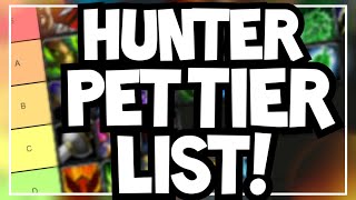 Hunter Pet Species RANKED  Tier List for Hunter Pets  World of Warcraft Shadowlands 901 [upl. by Riba]