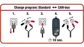 OptiMate 4 Dual Program EN How to change your charge program [upl. by Johnson]