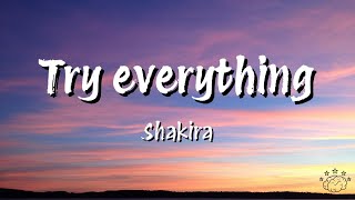 Shakira  Try Everything Lyrics From quotZootopiaquot [upl. by Nairde]