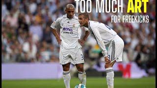 Beckham vs Carlos All Best Freekick Goals [upl. by Kenwood]