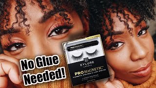 Eylure Pro Magnetic Lashes Review amp Demo  NO GLUE [upl. by Nyledaj]