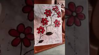 Creative painting🌸flower drawing and paintingarabicartbookmarkingartandcraftdrawingbookcraft [upl. by Jehoash]