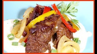 PICADINHO DE CARNE AO MOLHO BRANCO CREMOSO [upl. by Tnahsarp]