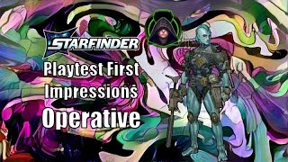 Starfinder 2e Operative First Look [upl. by Eanom545]