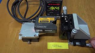 Test Keyence LKseries CCD Laser Displacement Sensor LKG3001 LKGD500 LKG15 LKGC2 [upl. by Krilov]