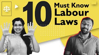 Top 10 labour laws in India for Employees FtLabourLawAdvisor [upl. by Yelnoc]