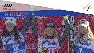 Highlights  Worley makes backtoback GS wins  FIS Alpine [upl. by Cornall]