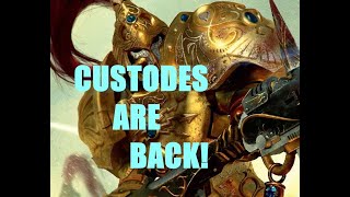 Custodes January 2024 Dataslate Overview [upl. by Bronder]