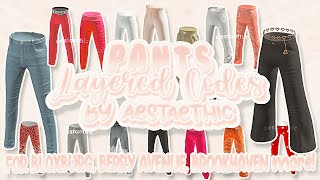 BERRY AVENUE CODES CLOTHES amp BLOXBURG CODES ROLEPLAY CUTE 3D LAYERED PANTS PT1 roblox roleplay [upl. by Fahey]