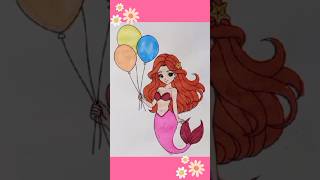 How To Draw Ariel The Little Mermaid [upl. by Faustena342]