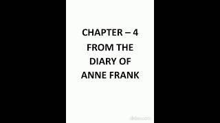 NCERT Solutions For FROM THE DIARY OF ANNE FRANK Class 10 English FIRST FLIGHT [upl. by Ennahteb]