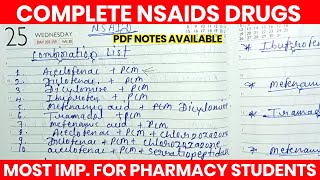 non steroidal anti inflammatory drug pharmacology 💊💊💉 NSAID Nursing  Pharmacy MEDICAREHELPER [upl. by Dannica]