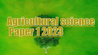 Agricultural science CXC 2020 Past paper 1 for 2023 PART3 [upl. by Yenalem]