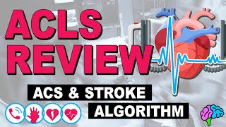 ACS amp Stroke Algorithms  ACLS Review [upl. by Owen]