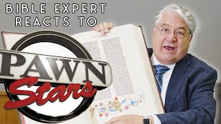 The Gutenberg Bible  Expert Reacts To Pawn Stars [upl. by Hauser]