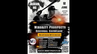 MPTV Live  Minority Baseball Prospects Regional Showcase  61224 Jackson Mississippi [upl. by Pasco]